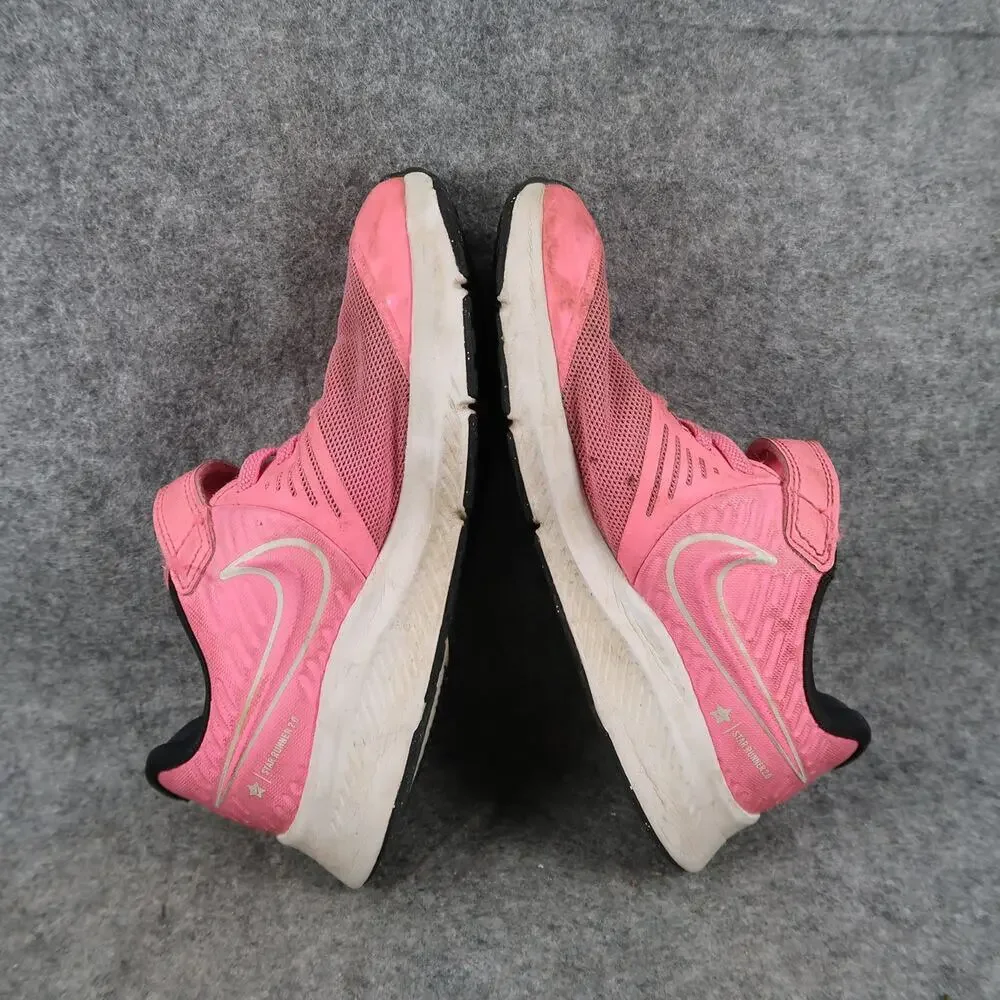 Nike Shoes Kids 2 Athletic Trainer Star Runner 2.0 Pink Easy On Adjustable Strap